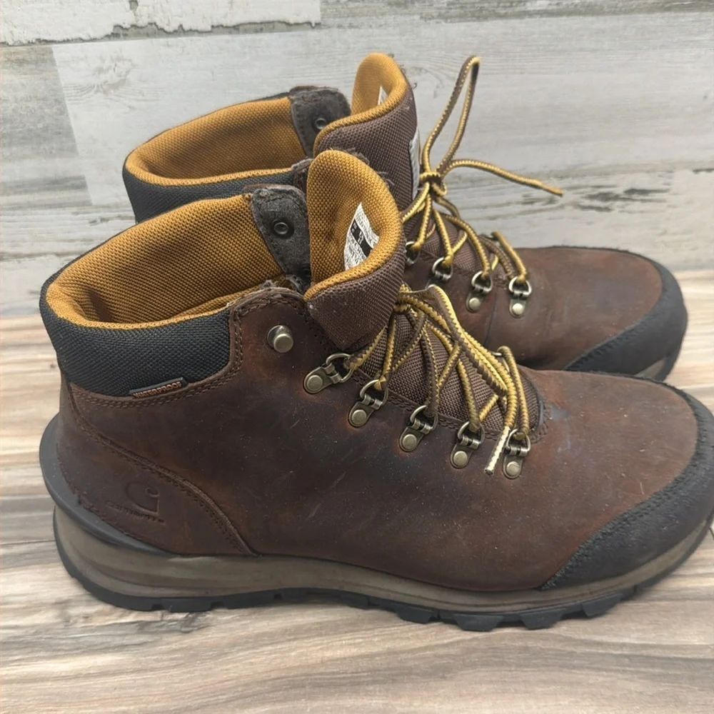 Carhartt Gilmore 5-Inch Alloy Toe Work Hiker Boots Brown Leather Men 13